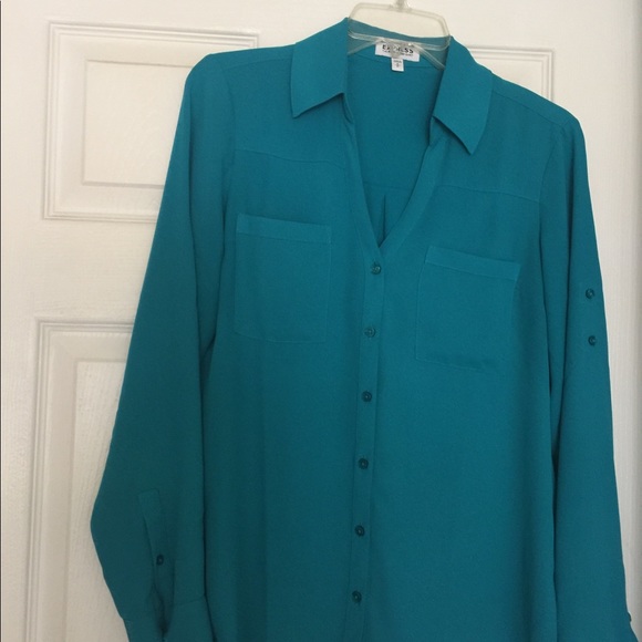 Express Tops - Teal Blouse